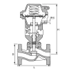 Stalen pneumatisch bediende klepafsluiter&nbsp;&nbsp;|&nbsp;&nbsp;KP-891