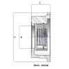 RVS schotel-terugslagklep ChemValve CSD&nbsp;&nbsp;|&nbsp;&nbsp;KP-5507