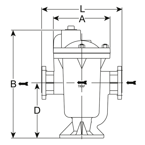 Nodulair Gietijzer Armstrong omgekeerde emmer condenspot&nbsp;&nbsp;|&nbsp;&nbsp;614F-616F series